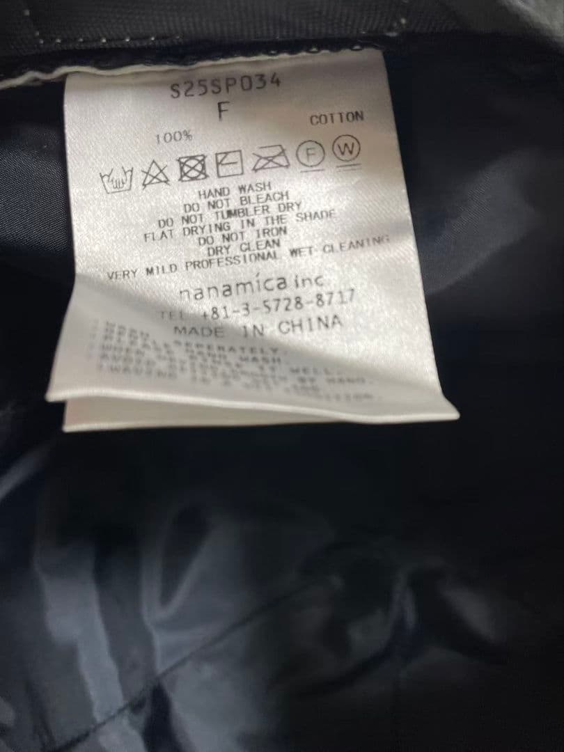 帽子 nanamica 2L COTTON GTX CAP