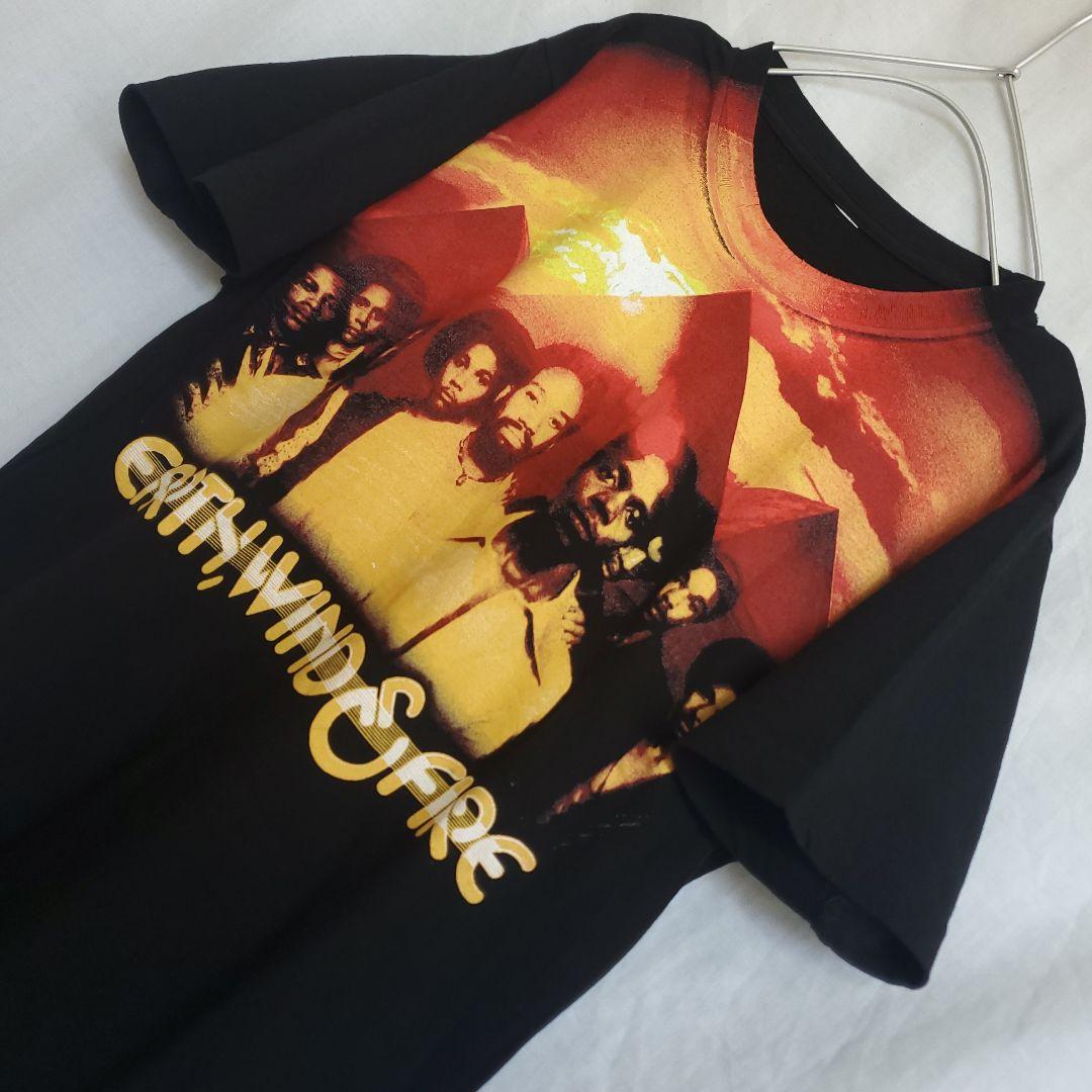 アース・ウィンド・アンド・ファイアー バンド Tシャツ 黒