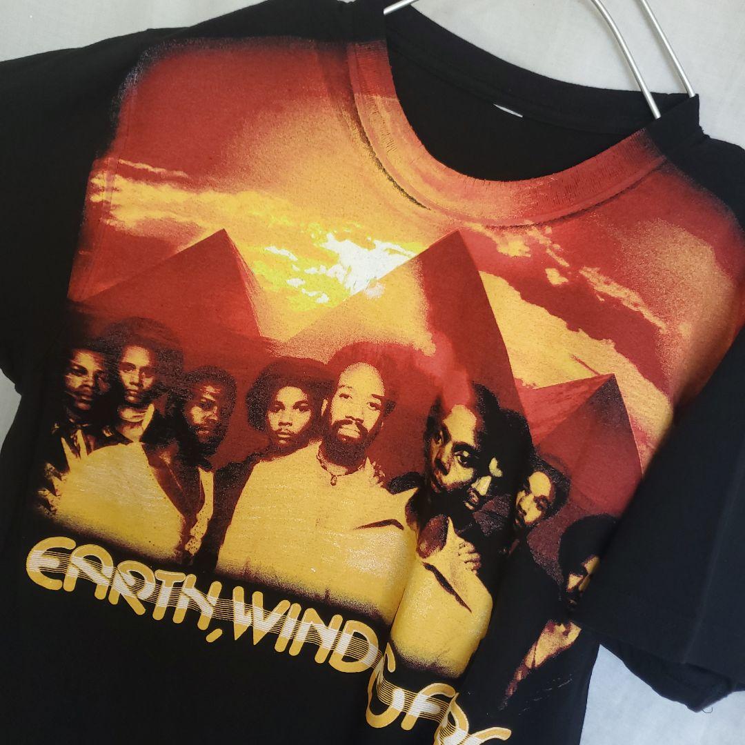 アース・ウィンド・アンド・ファイアー バンド Tシャツ 黒