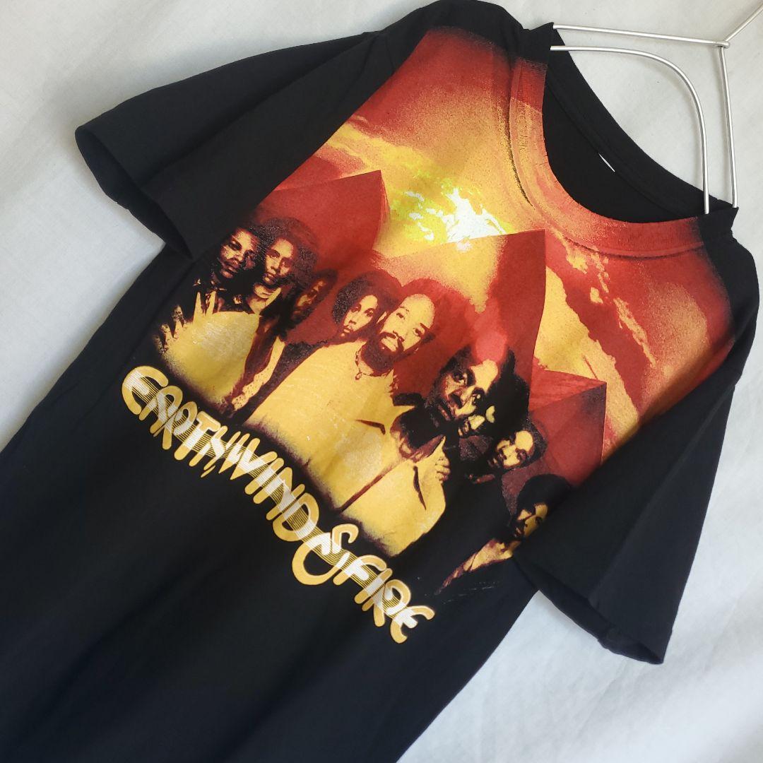 アース・ウィンド・アンド・ファイアー バンド Tシャツ 黒