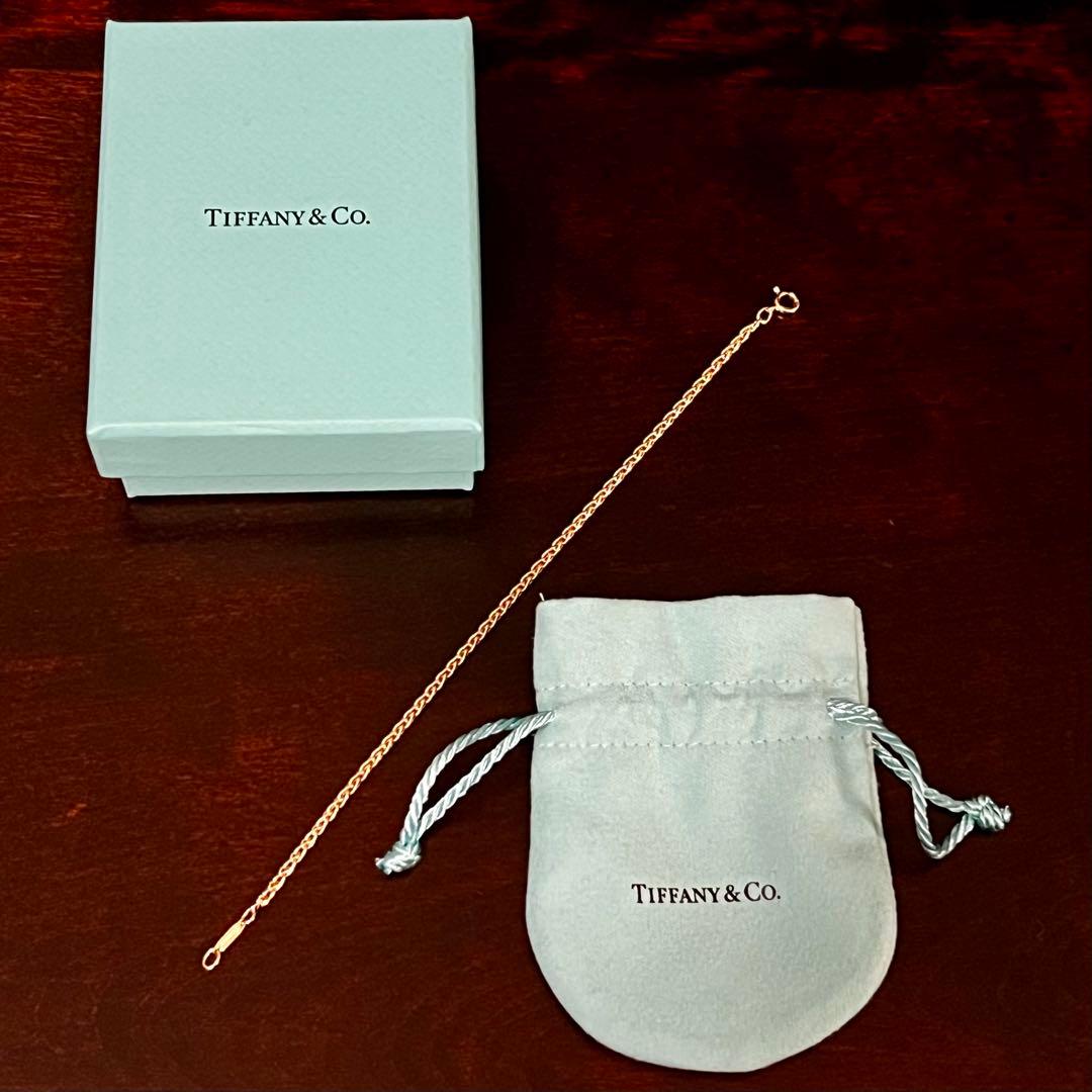 ヴィンテージ ティファニー 18K ゴールド スモール ブレイド ブレスレット