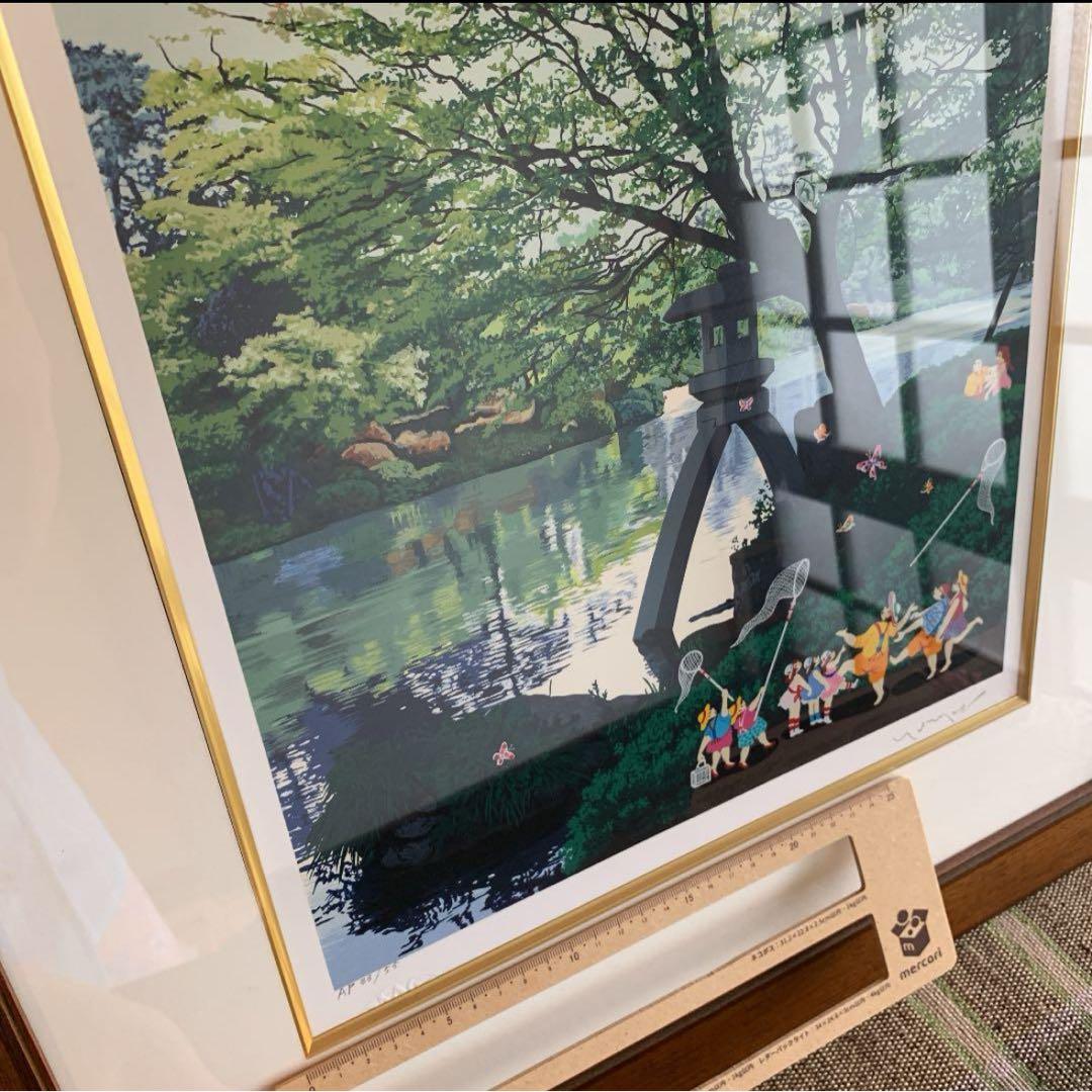 ヒロヤマガタ シルクスクリーン 兼六園 日本のエッセンス 版画　レア