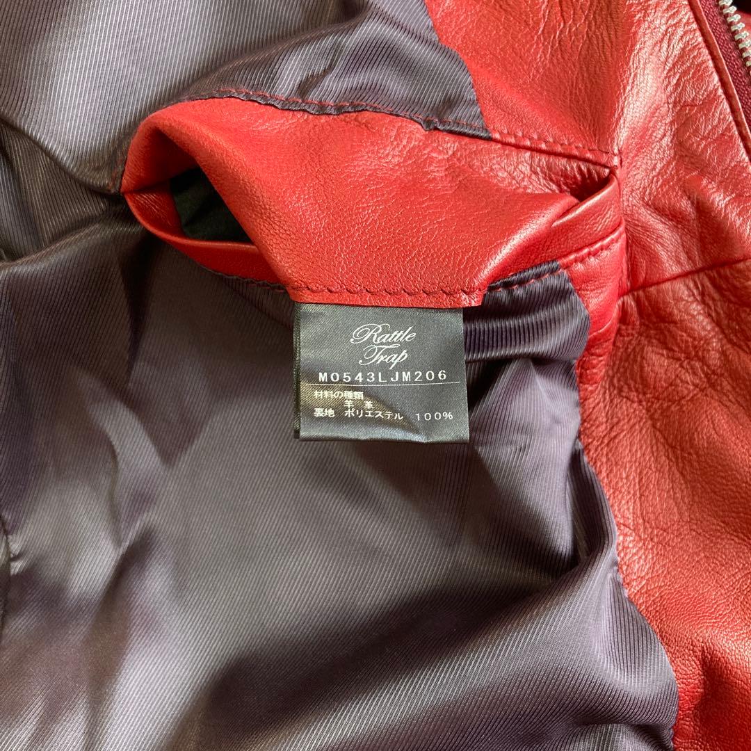 【新品未使用】 Rattle Trap メンズビギ 羊革 シングルライダース M
