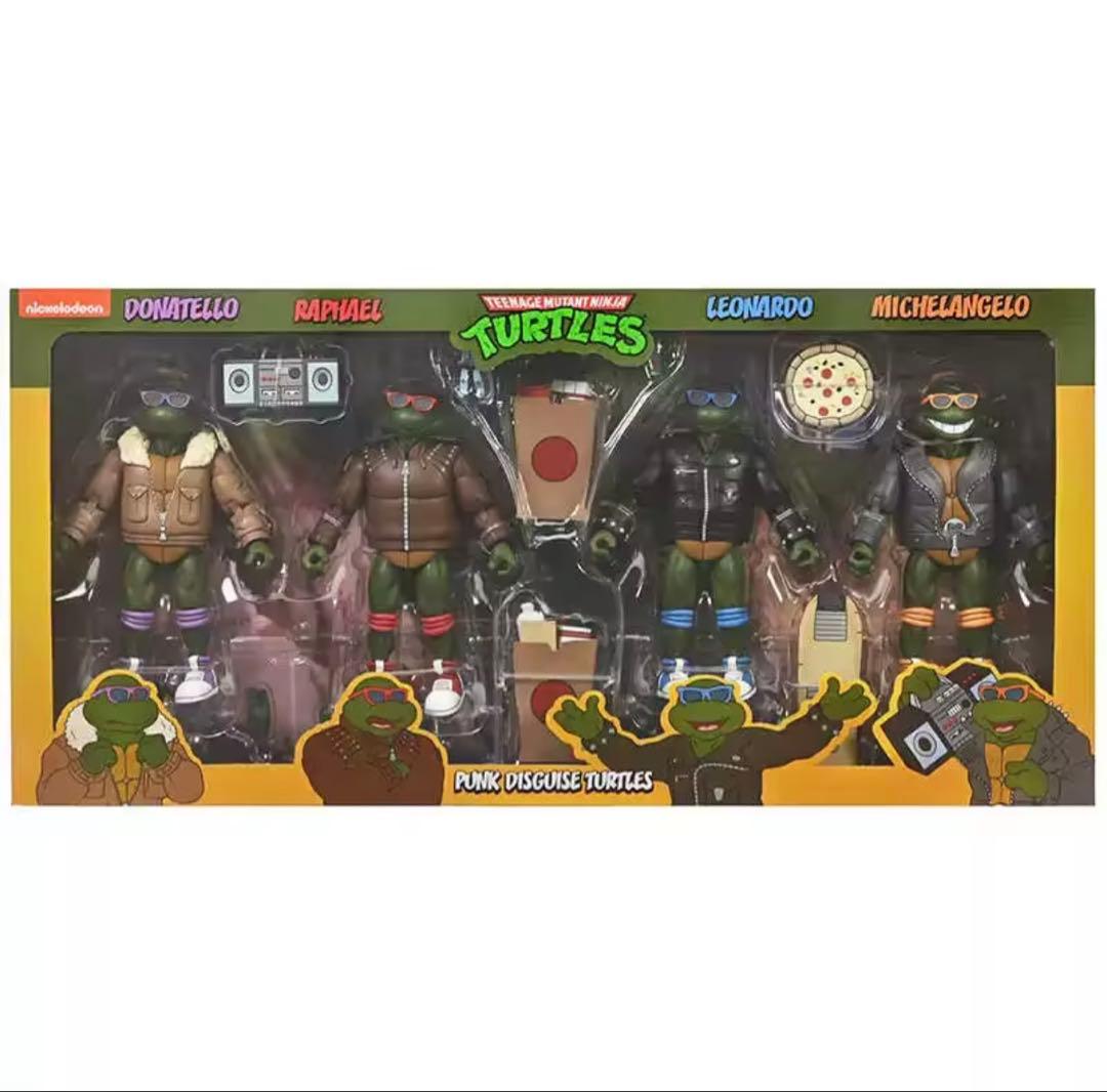 TMNT NECAミュータント・ニンジャ・タートルズ パンクフィギュア4体セット