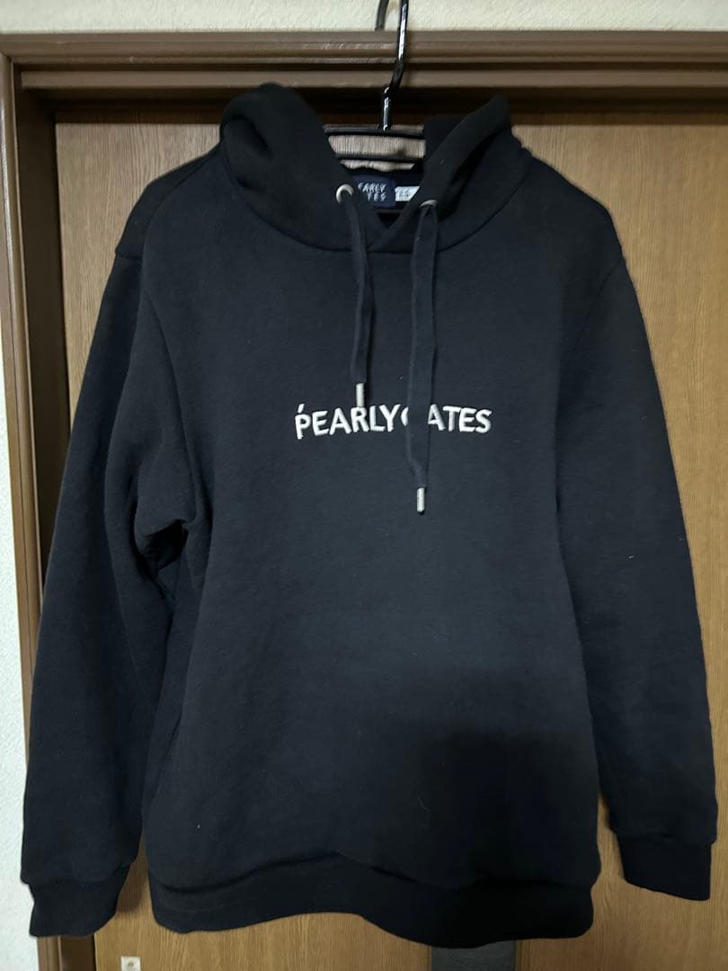 PEARLY GATES ブラック パーカー