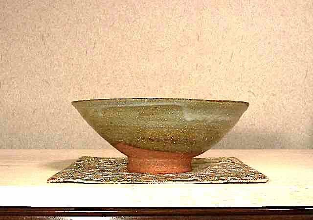 丹波焼　作者不明　「充啓」圓山銘　茶碗　無傷　共箱。