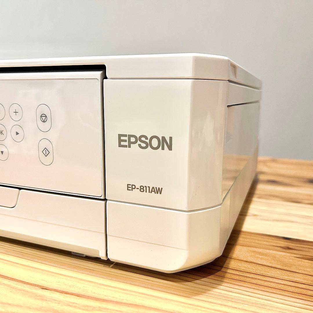 EPSON プリンター EP-811aw ジャンク品 ホワイト インクジェット