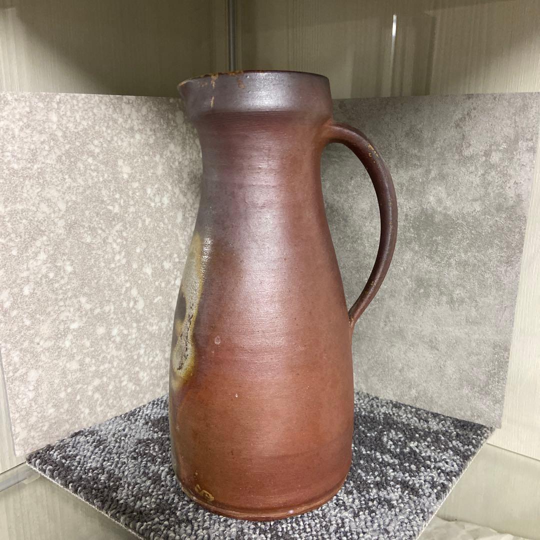 備前焼　水差し　ピッチャー　作家物　25センチ