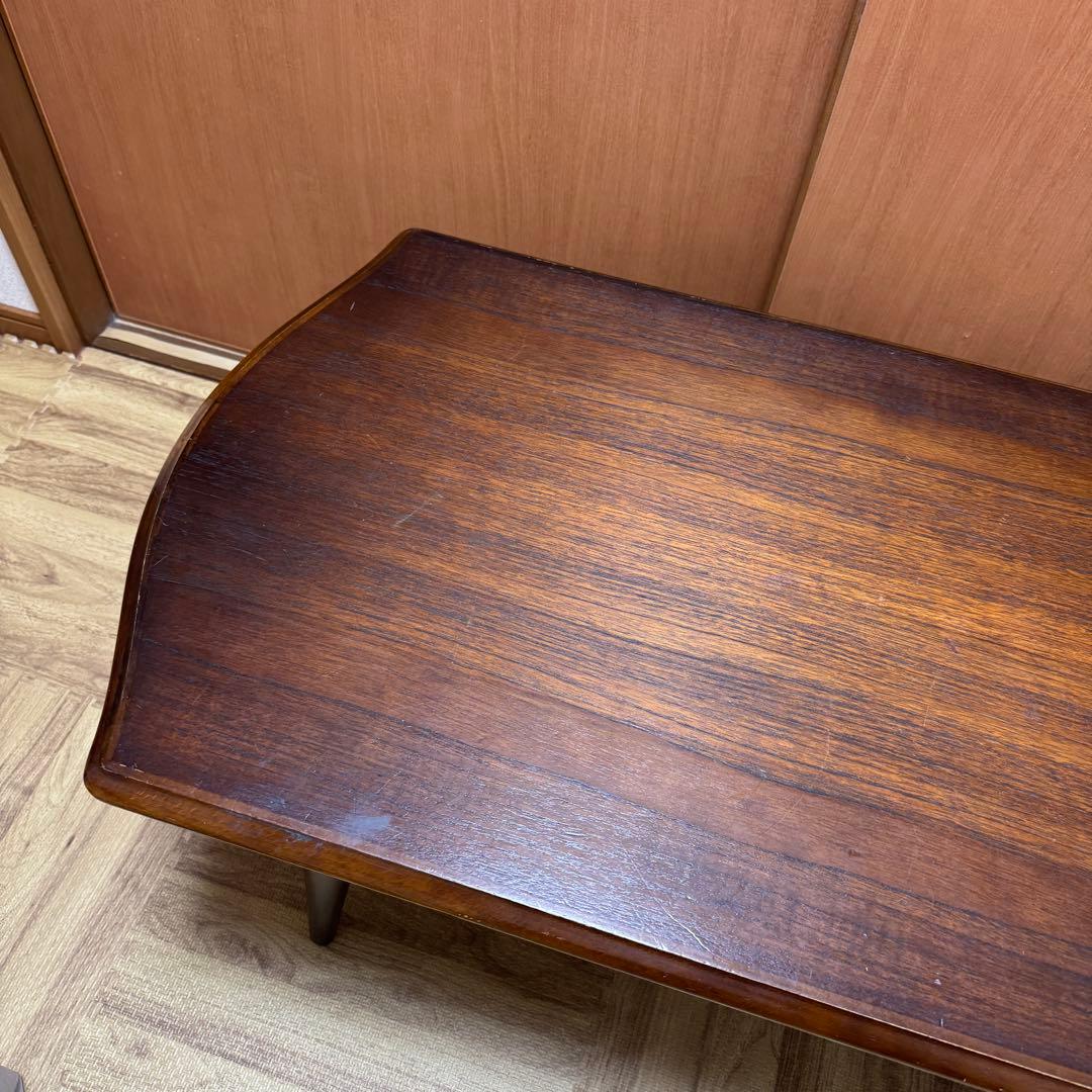 飛騨産業　キツツキマーク　アンティーク 木製テーブル　　ローテーブル