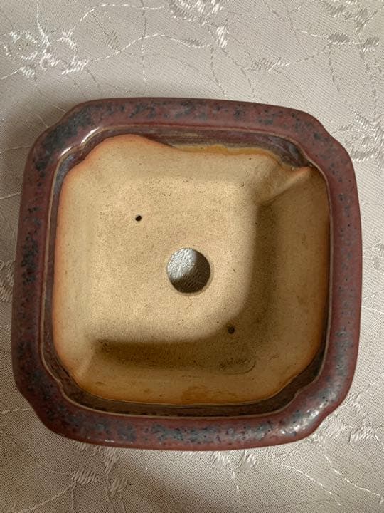 燿山　正方　深め　盆栽鉢