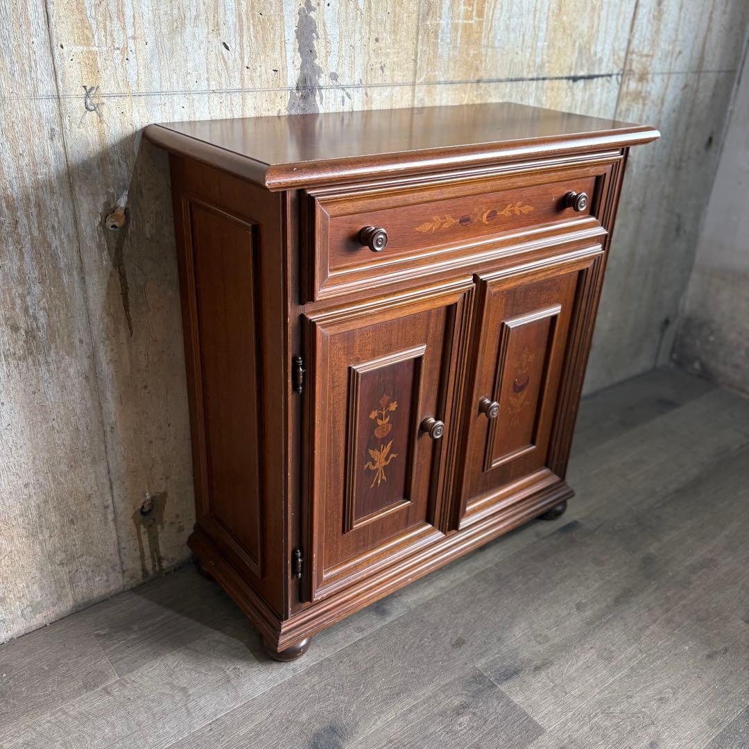 イタリア象嵌　コンソールテーブル　キャビネット　ヴィンテージ