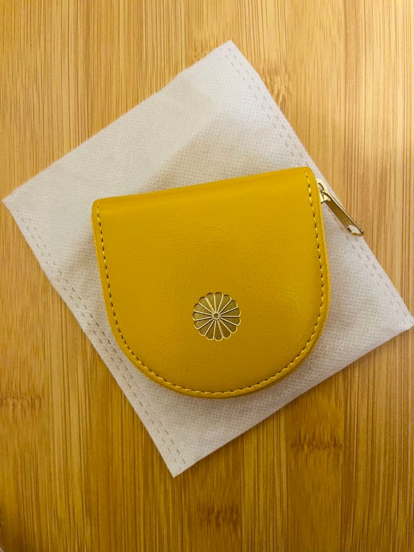 皇居 小銭入れ 金運アップの黄色 即購入可
