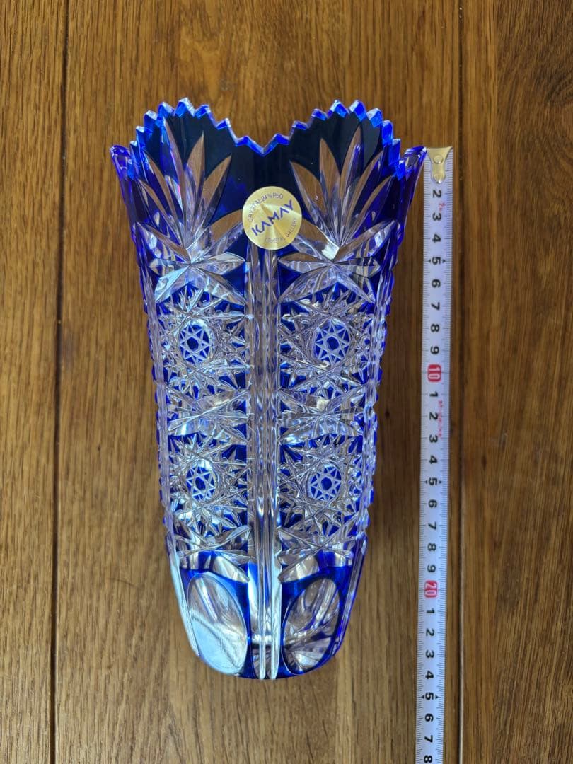 新品KAMAY カメイガラス ガラス花瓶フラワーベース