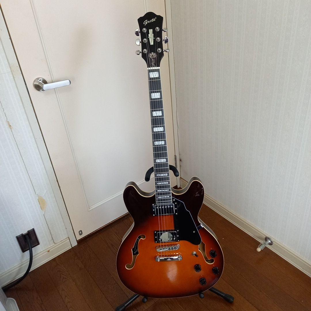 『極美品』GROTE guitar グロート セミアコ―スティックギター