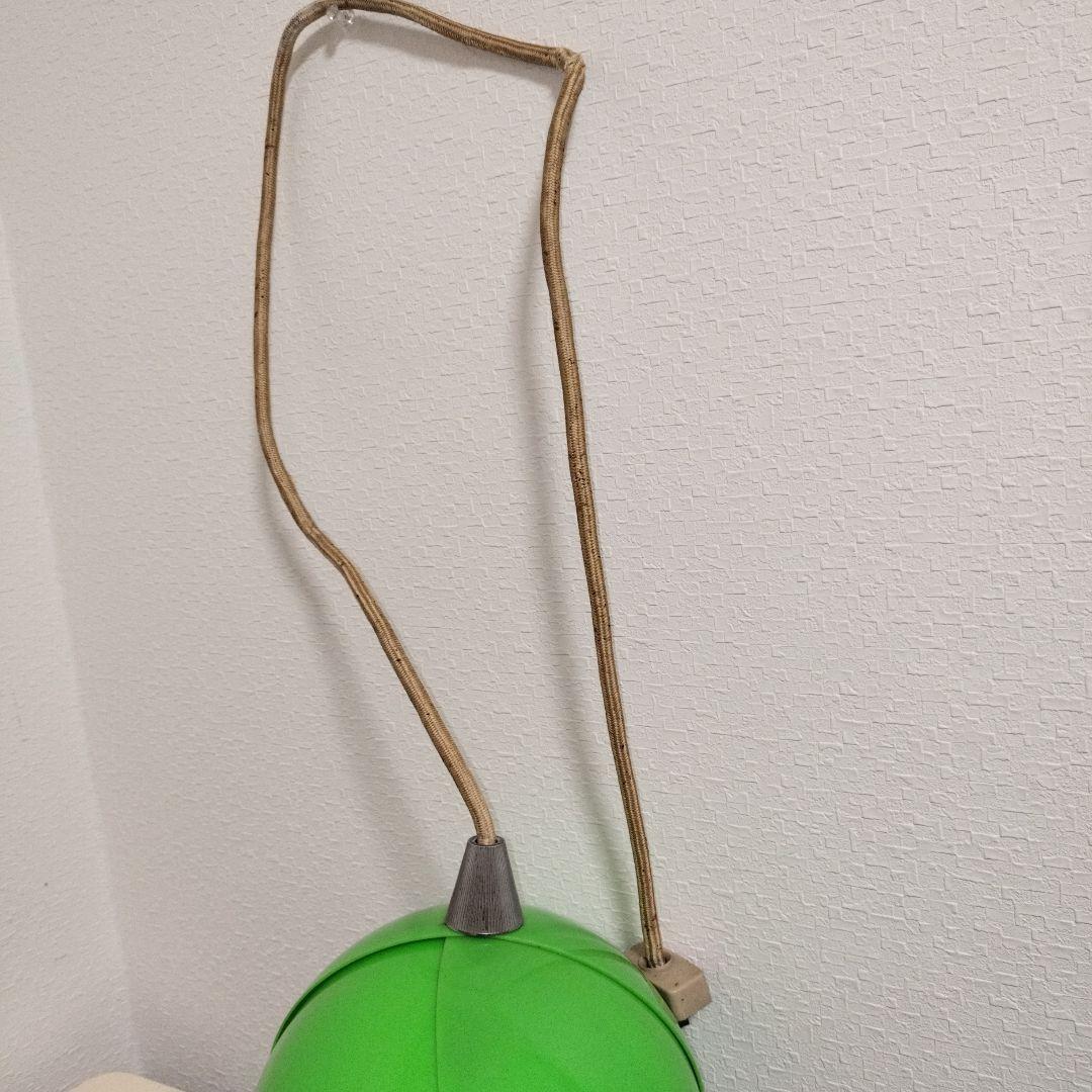 昭和レトロ レトロポップチューリップ型の電気傘 ライト 緑