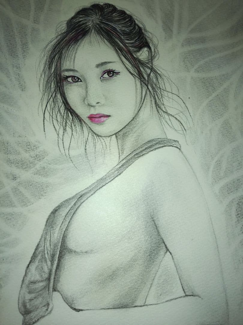 裸婦、美人画、絵画6FしなりM山本英二、真作、額縁、高塚省吾、宮永岳彦。