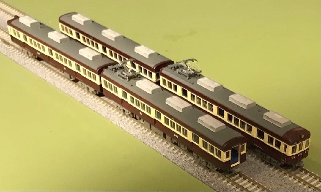 ■ 鉄コレ能勢電鉄1000系4両セットB(登場時)N化動力付き② (TC)