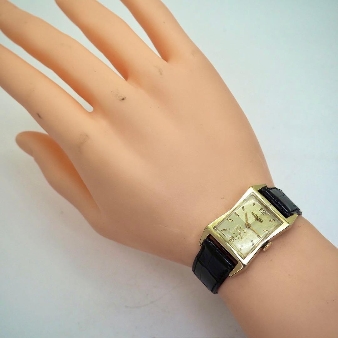 87 稼働 LONGINES　メンズ時計　手巻き　箱付き　ヴィンテージ　ゴールド