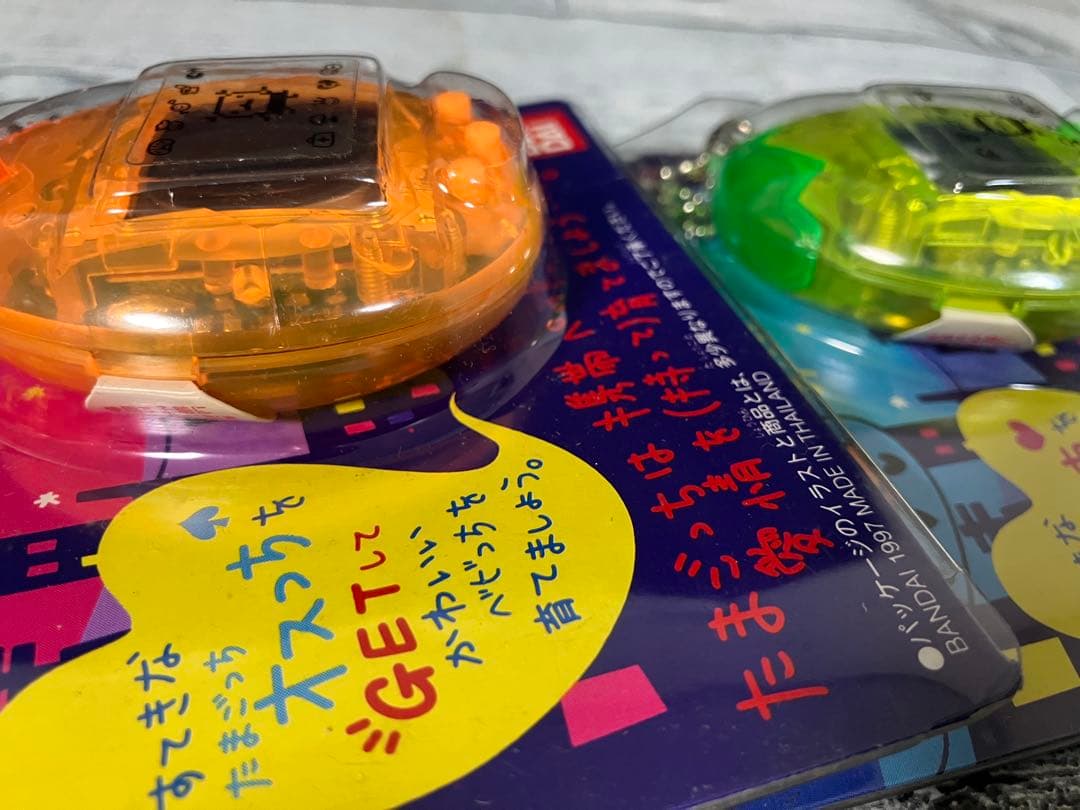 【未使用】たまごっち メスっちオスっちセット　スケルトン　当時物