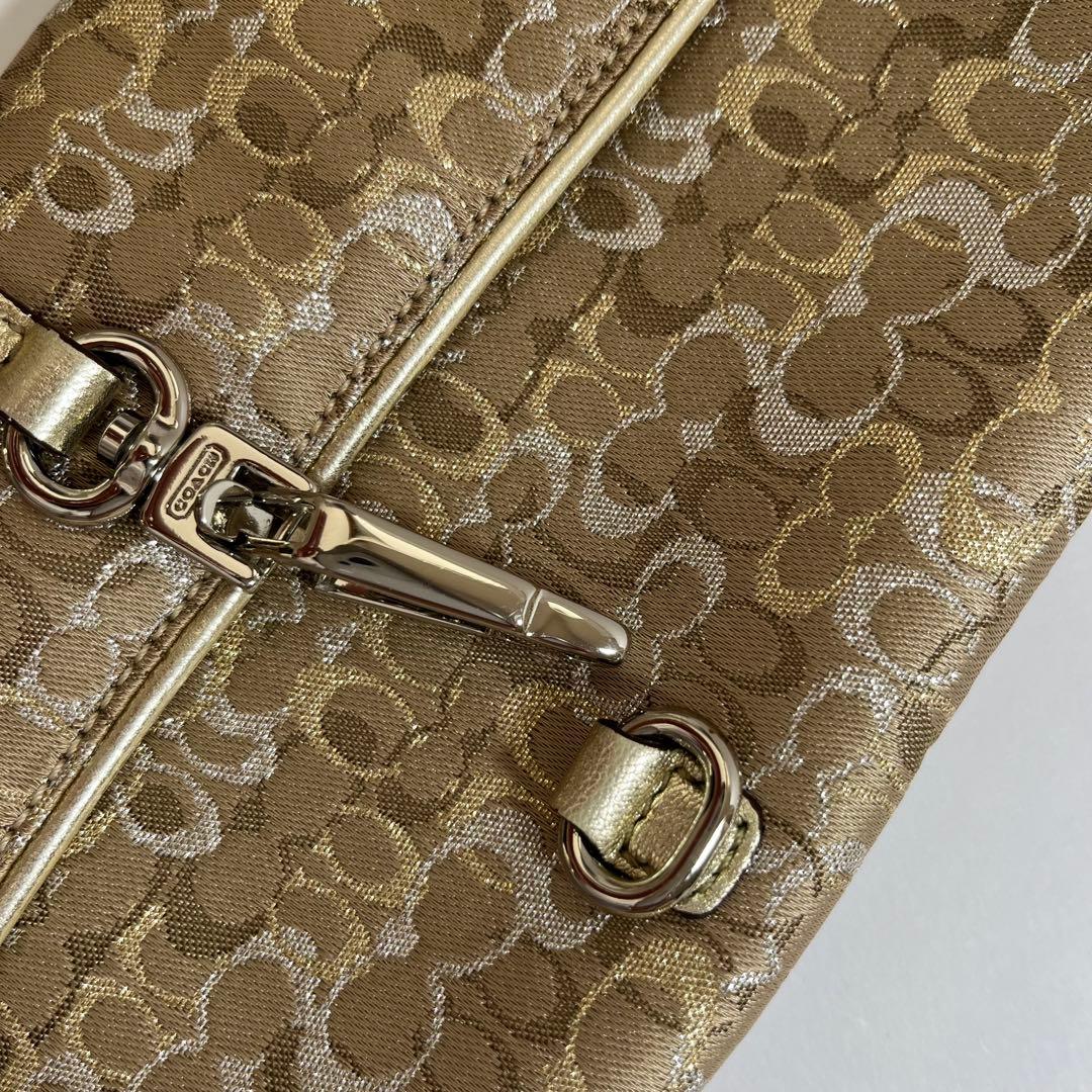 コーチ　アクセサリーポーチ　ワンショルダーバッグ　ミニバッグ