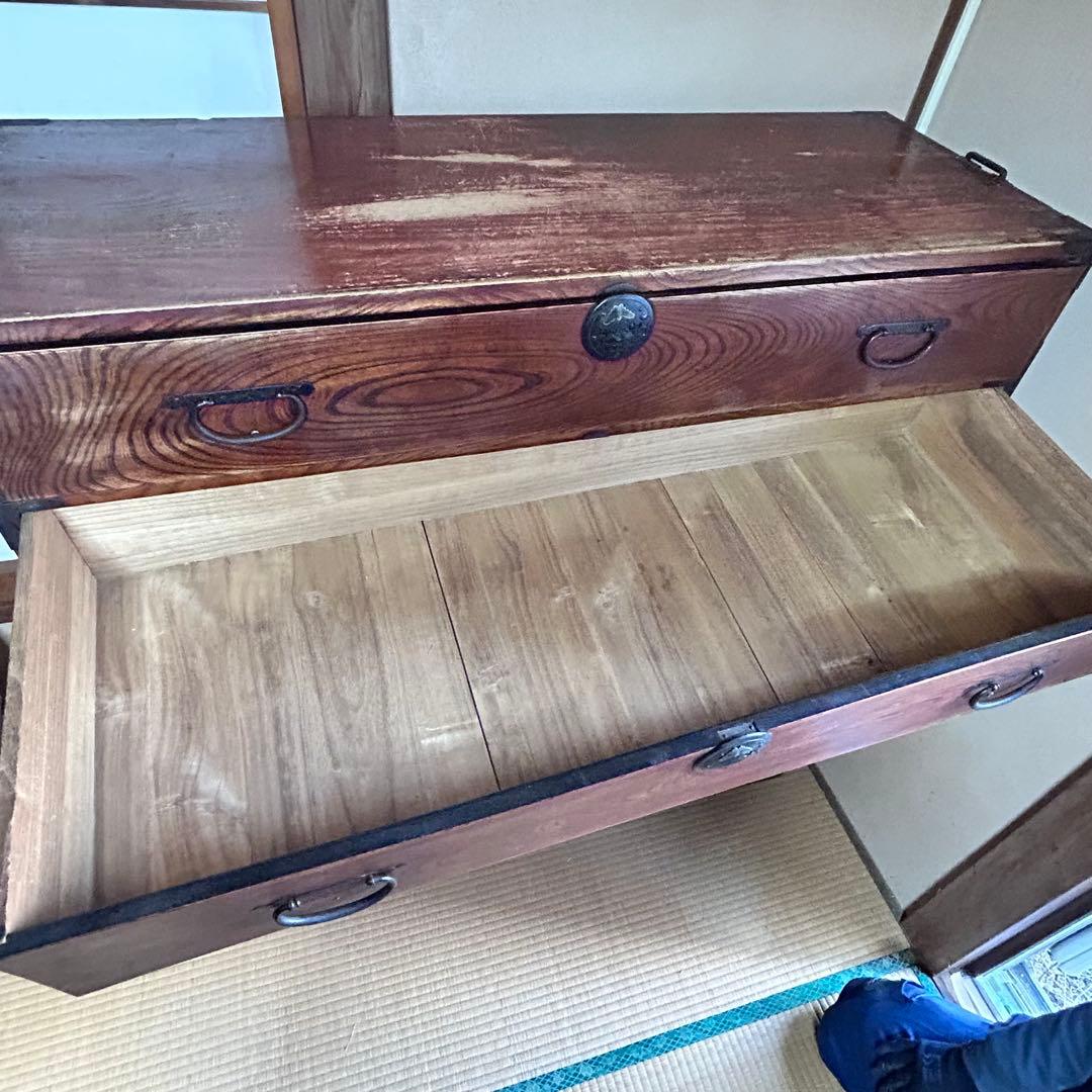 時代箪笥 和箪笥 5段チェスト 古民家 幅115cm
