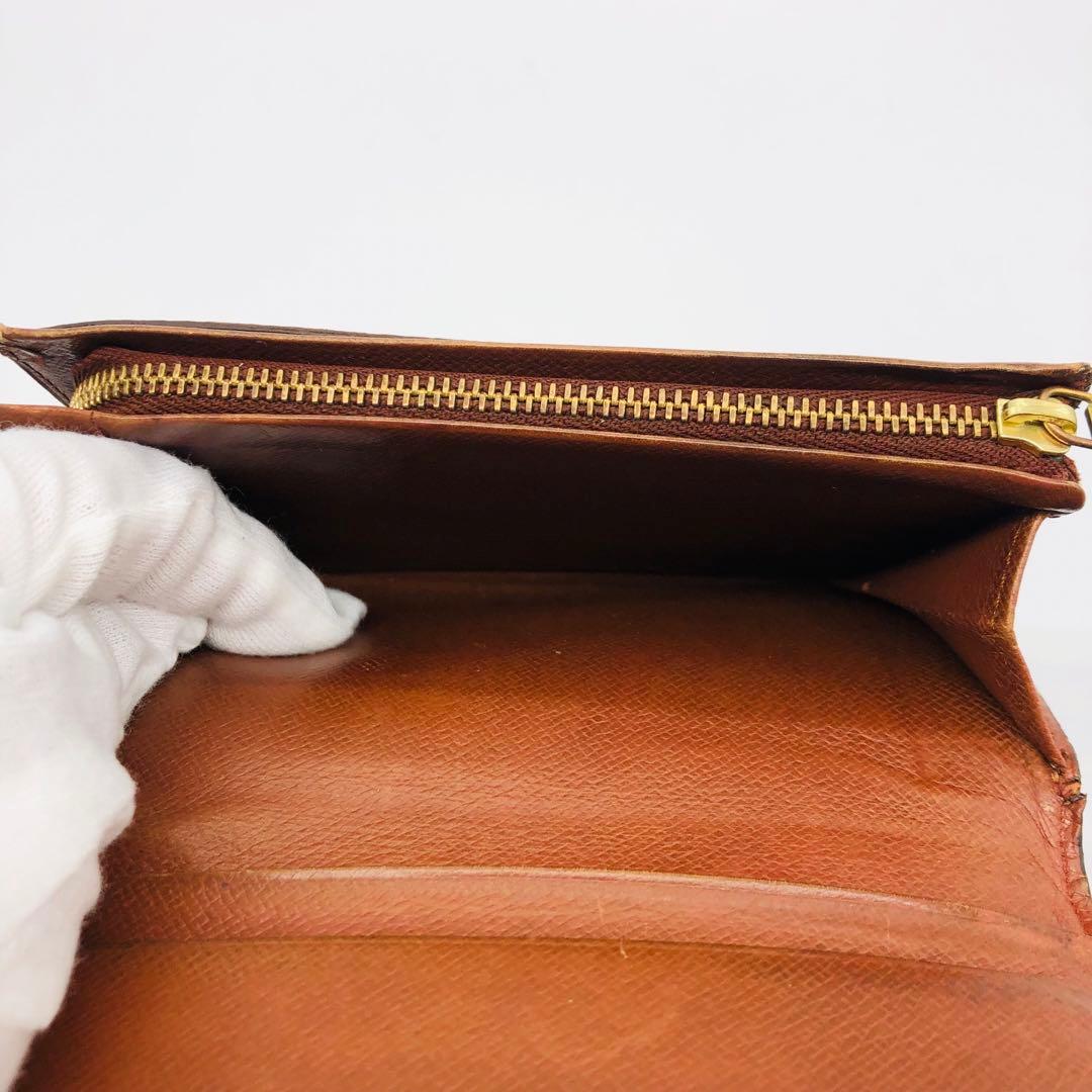 ルイヴィトン　ポルトモネ　ビエ　トレゾール　M61736 モノグラム　二つ折財布