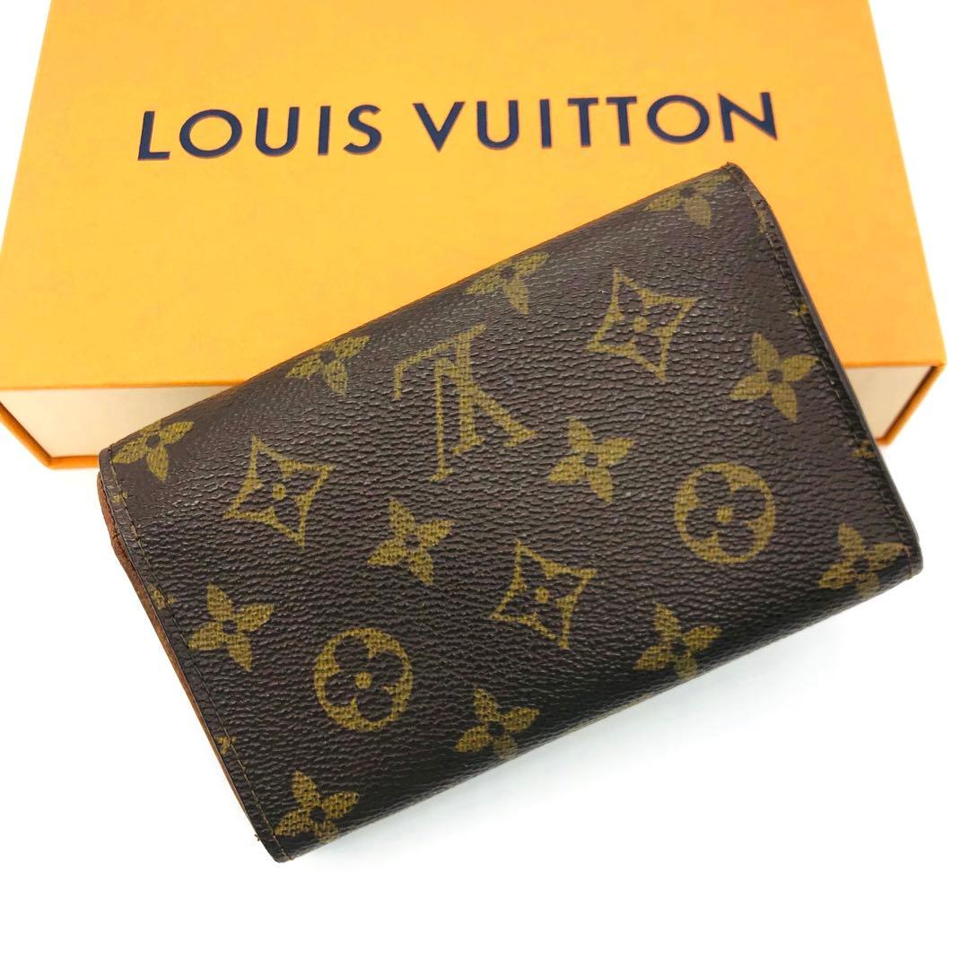 ルイヴィトン　ポルトモネ　ビエ　トレゾール　M61736 モノグラム　二つ折財布