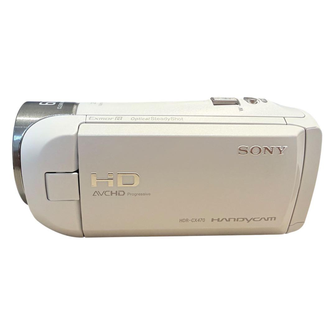 極美品　Sony HDR-CX470 ホワイト ビデオカメラ