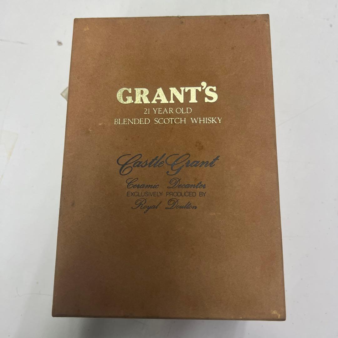GRANT'S グランツ 21年 陶器ボトルウイスキ - 750ml 化粧箱付