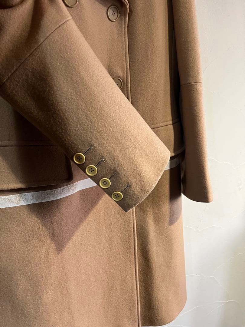 g*g様 HELMUTLANGベージュ ダブルブレスト チェスターコート ヴィン