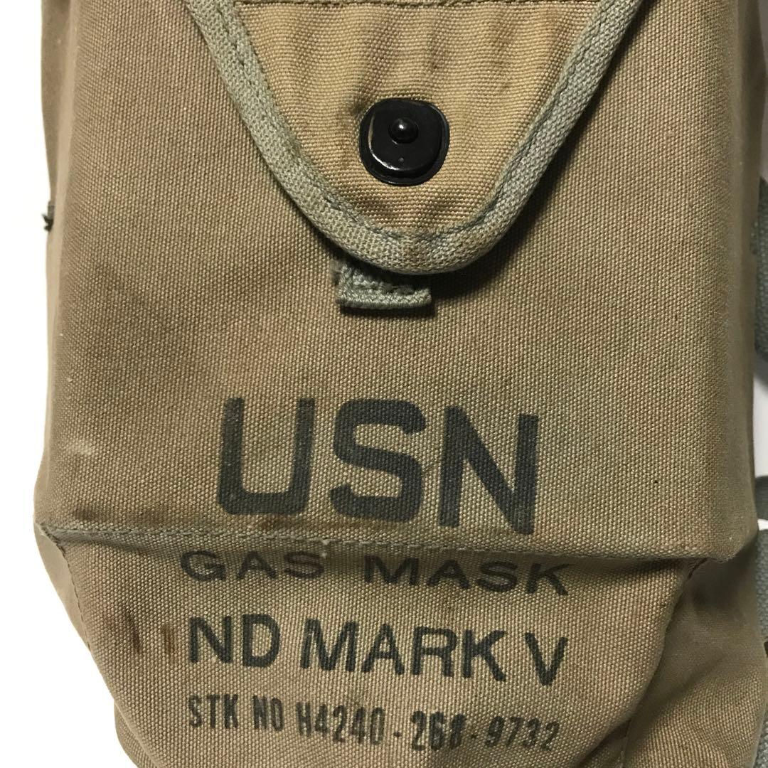 米軍　USNガスマスク&バック&曇り止め用缶計3個セット