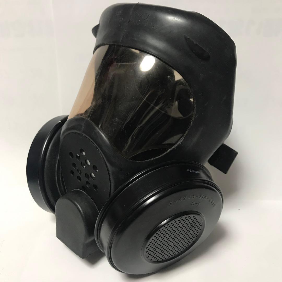 米軍　USNガスマスク&バック&曇り止め用缶計3個セット