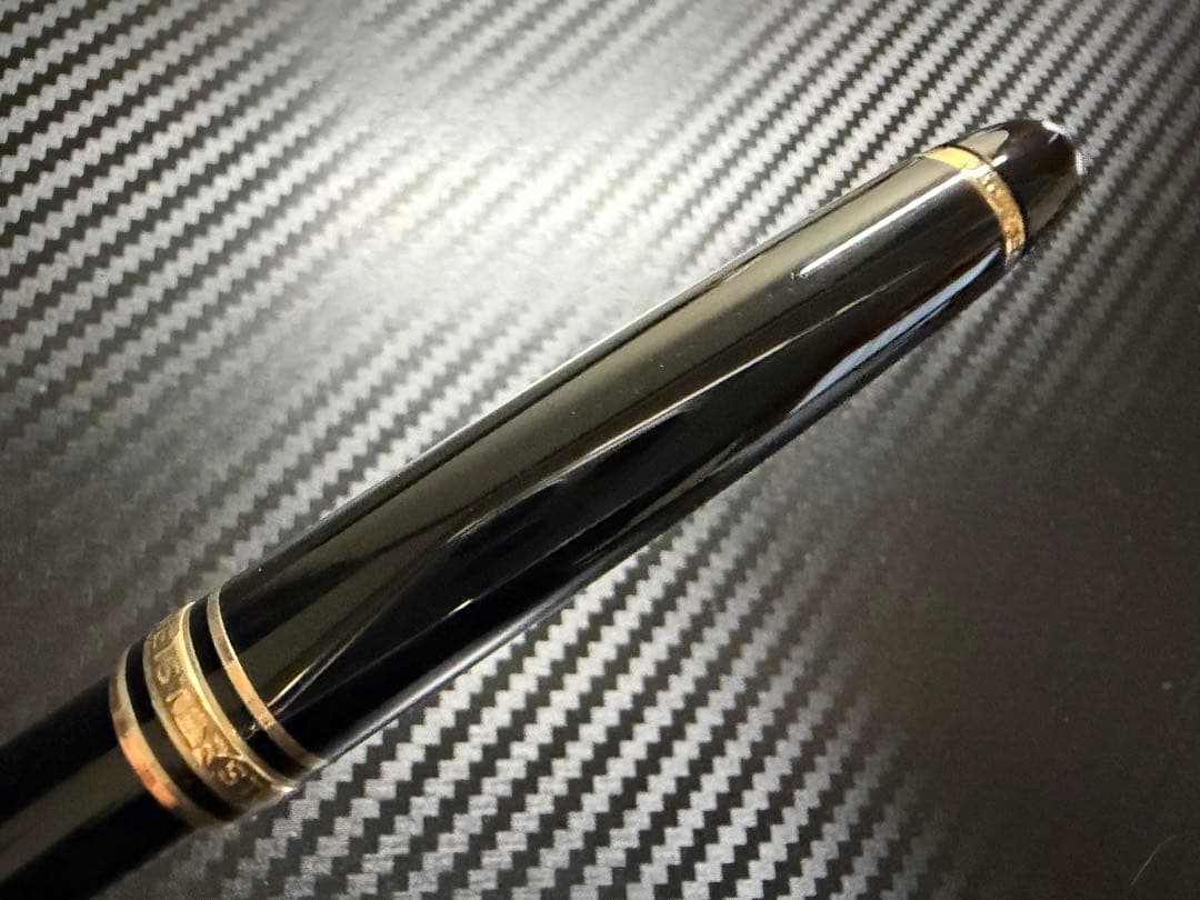 美品 エボナイト芯 モンブラン 144 ブラック 全金 M 中字 万年筆