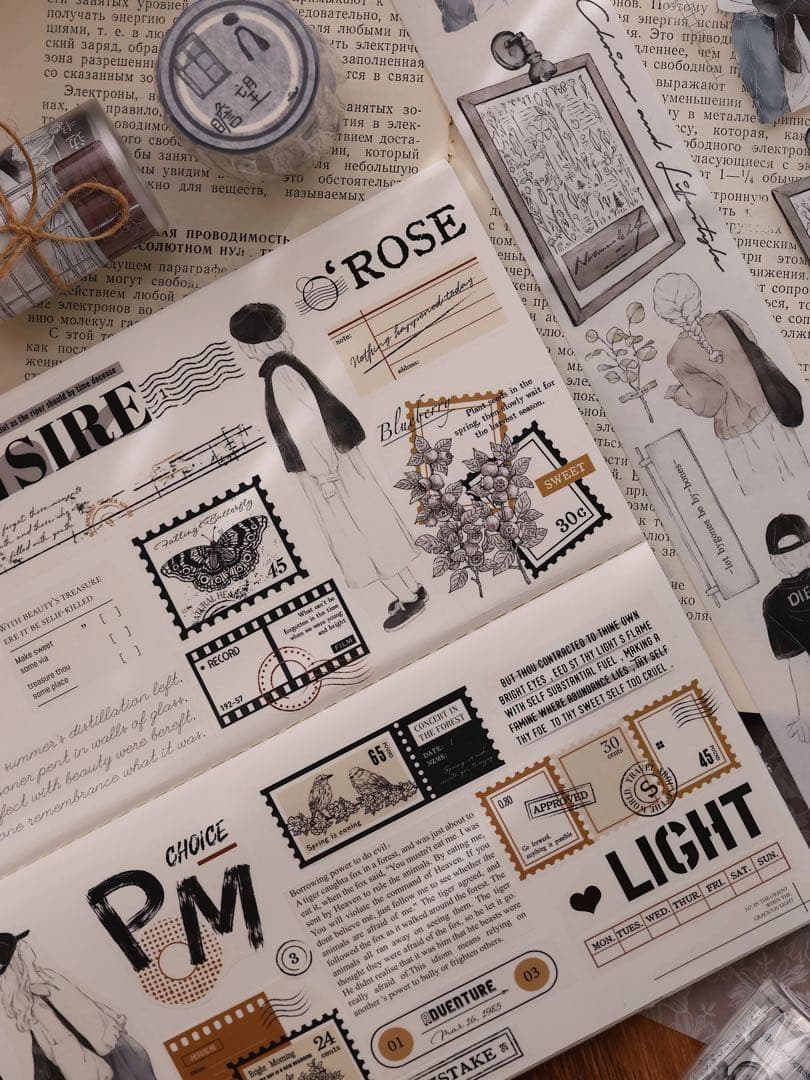 小白家文創《瞻望》海外マスキングテープ　マステ 【2035】