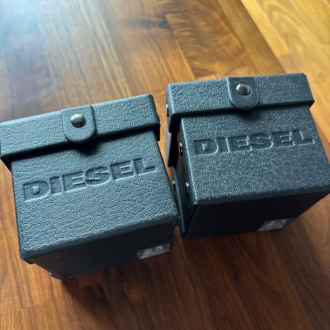 DIESEL ラバーベルト 時計 2点セット ホワイト ブラック