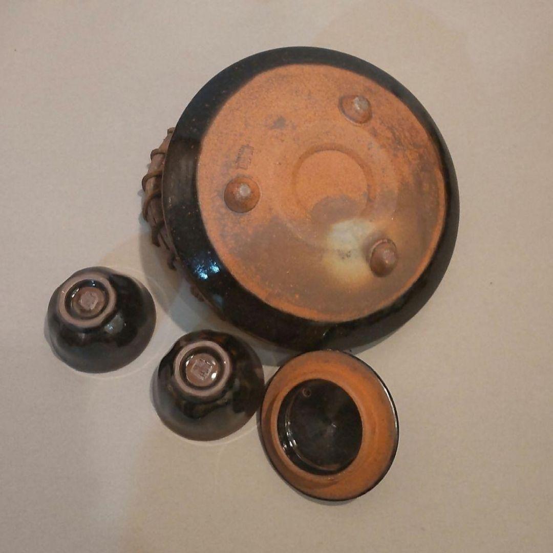 711Z151陶芸 沈寿官 酒器 徳利 水次 ぐい呑み 骨董品