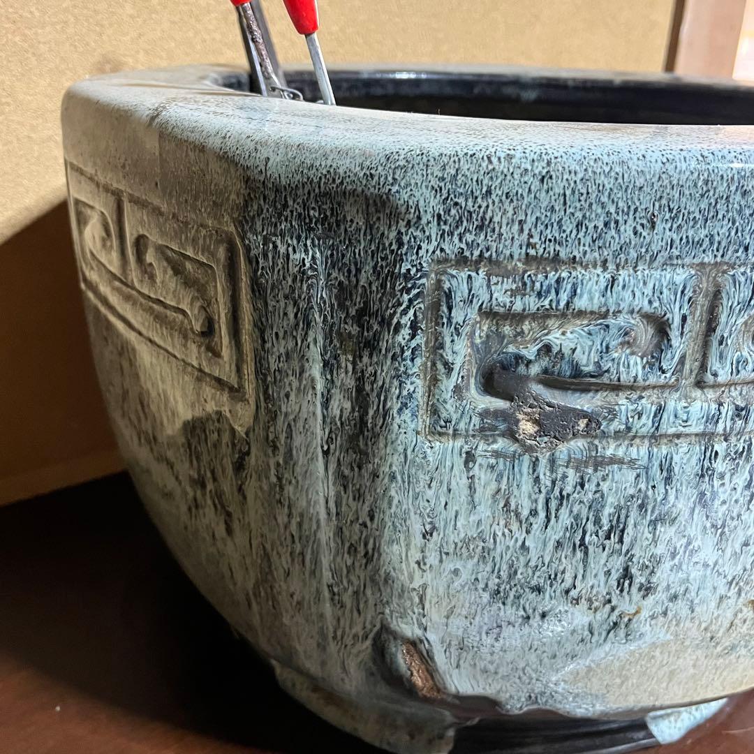 格安　本格　火鉢　睡蓮鉢　大型鉢　直径38cm