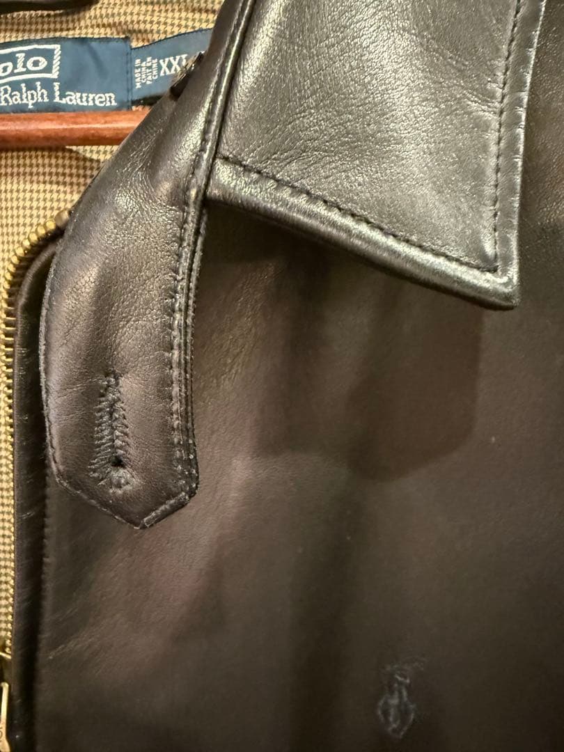 こ*こ様 Polo Ralph LaurenレザースウィングトップXXL 美品4