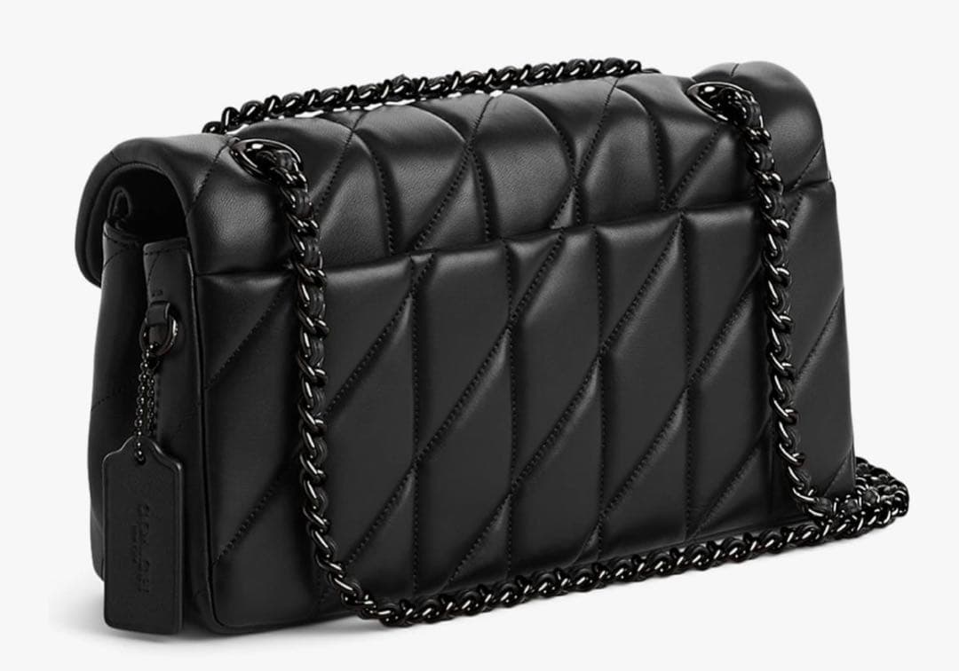 【新品】COACH タビー ショルダー バッグ 26・キルティング　ブラック金具