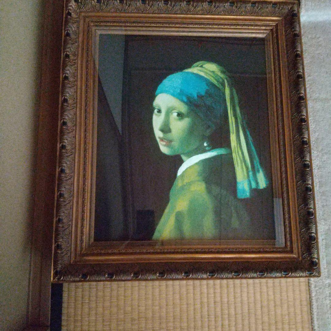 フェルメール 【真珠の耳飾りの少女】 キャンバス地 複製画