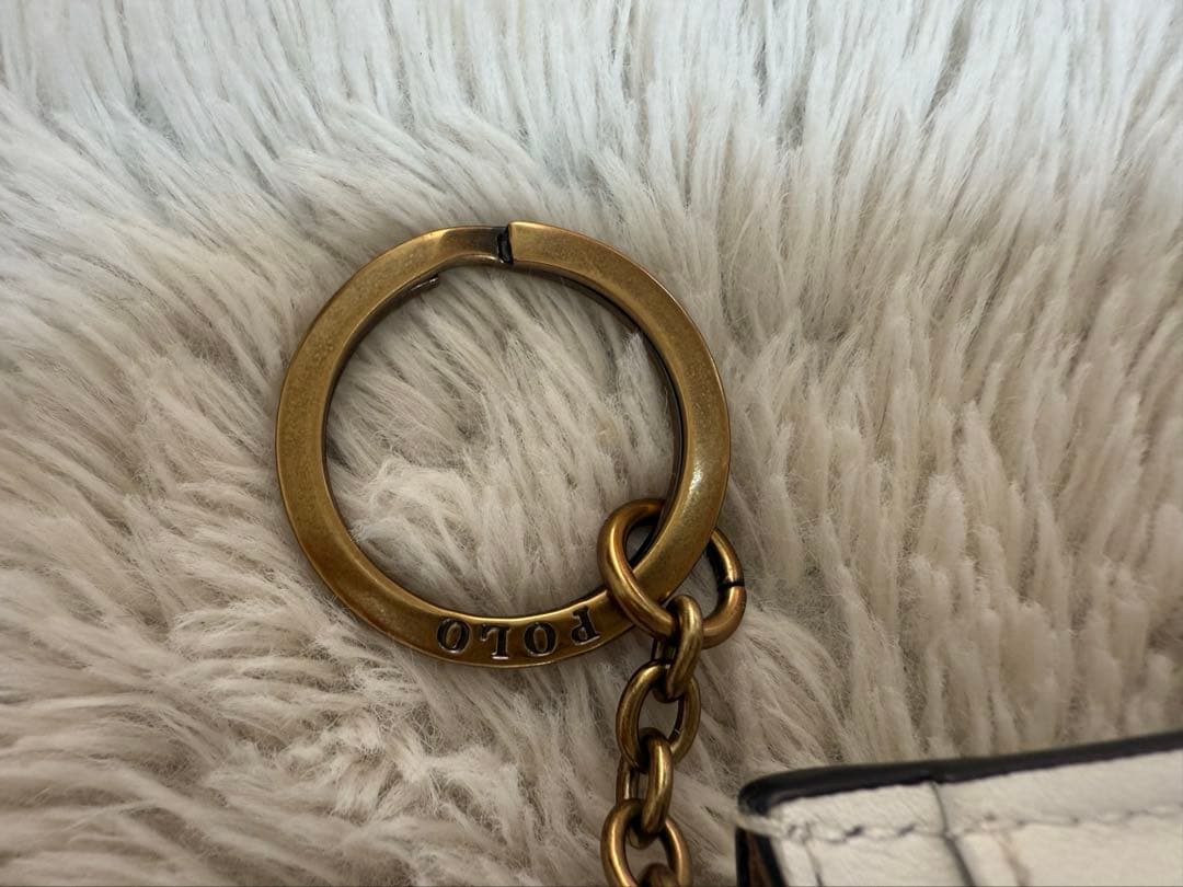 Polo Ralph Lauren ポロベア レザー ジップ カード ケース