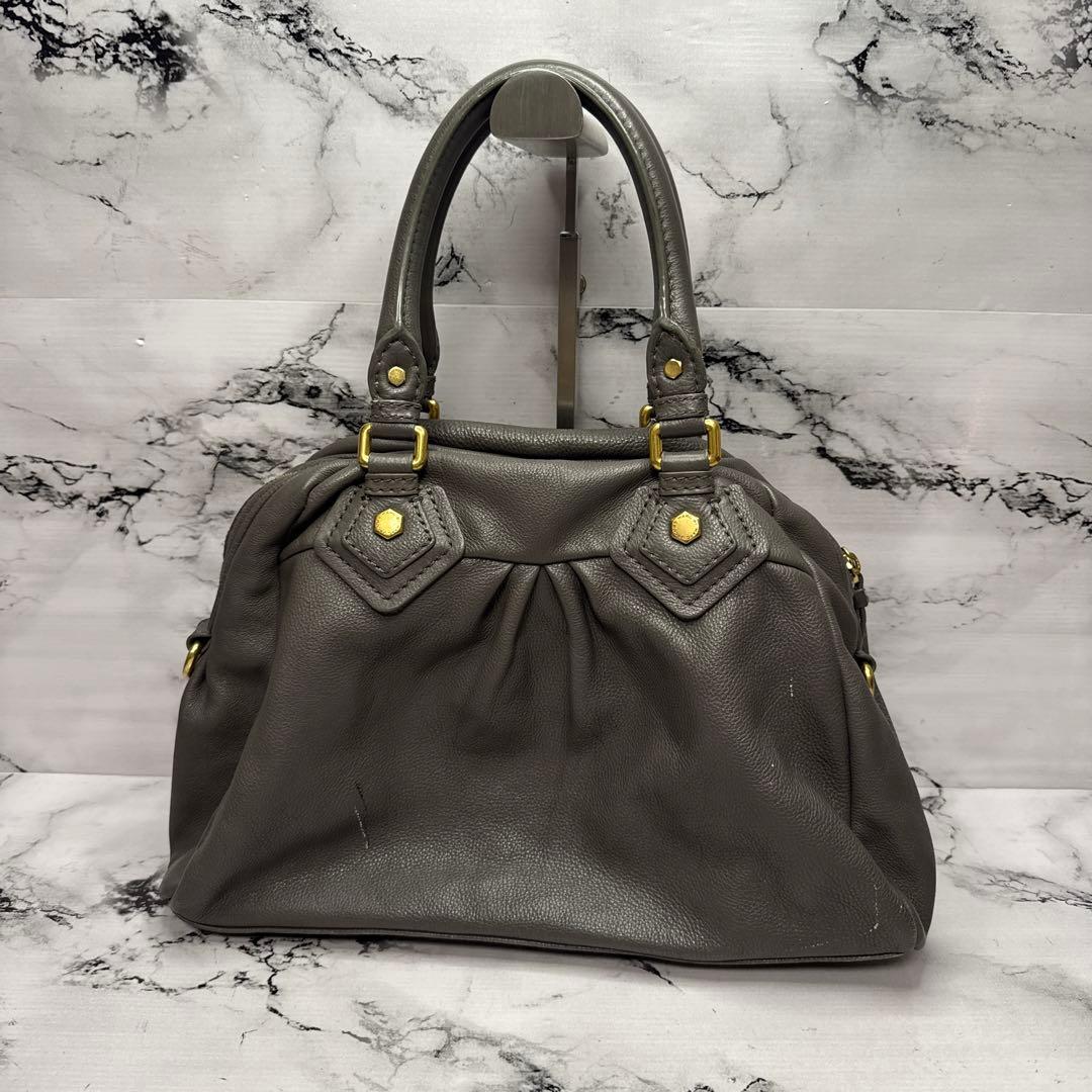 (美品)大人気、マークジェイコブス、2wayバッグ、Y2K、オールレザー、シボ革