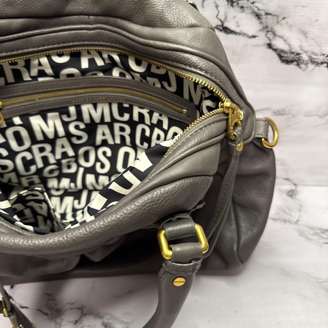 (美品)大人気、マークジェイコブス、2wayバッグ、Y2K、オールレザー、シボ革