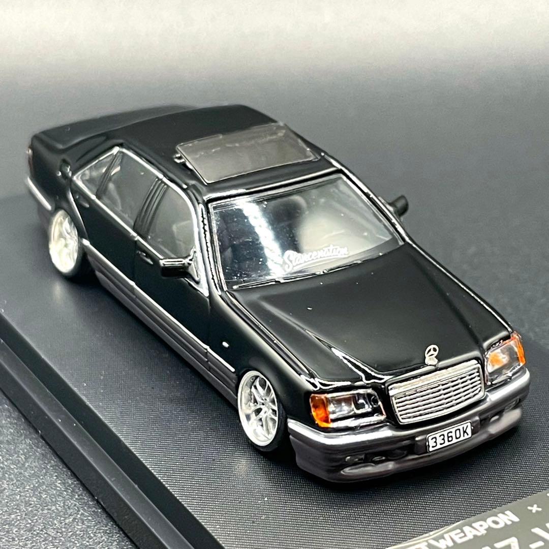 1/64 StreetWeapon ベンツ　W140 限定499個　ブラック