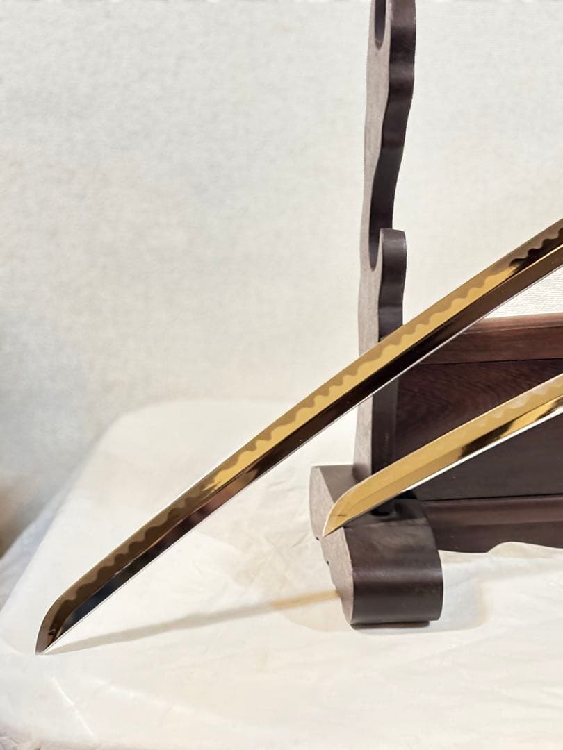 模造刀無銘 日本刀 白鞘 五右衛門 斬鉄剣 模擬刀 武具スタンド付き