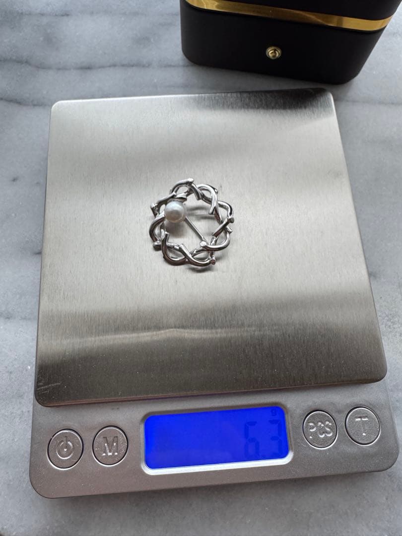 MIKIMOTO ミキモト 幸福の木 シルバー パール ブローチ