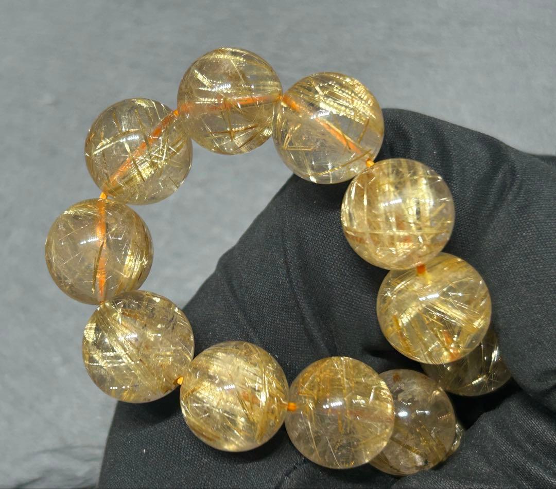 pirokei ゴールドルチルクォーツブレスレット　14mm