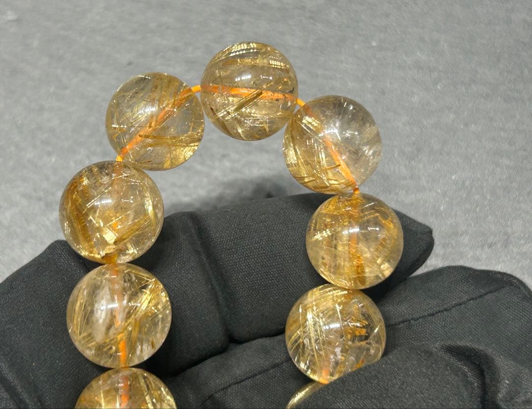 pirokei ゴールドルチルクォーツブレスレット　14mm