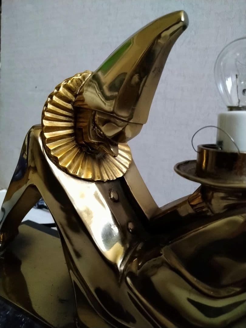 ア−ルデコのピエロランプ 　アンティーク・レプリカ