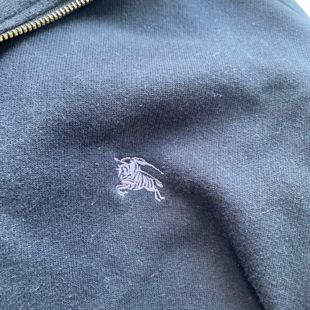 バーバリーブラックレーベル　スウェット　フルジップアップ　ジャケット　ホースロゴ